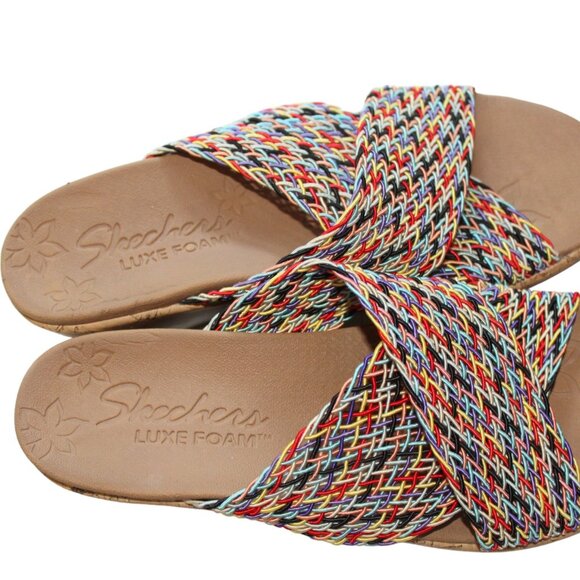 Skechers Beverlee Vacation Mode Wedge Slide (Women's) Size 7.5 / 8 New - Picture 4 of 15